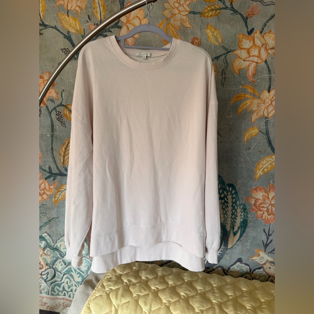 Z Supply Light Pink Long Sleeve Tee
